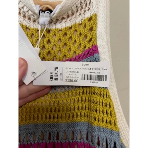 ANTHROPOLOGIE 525 AMERICA CROCHET MAXI DRESS Boem Small NWT - Picture 8 of 10